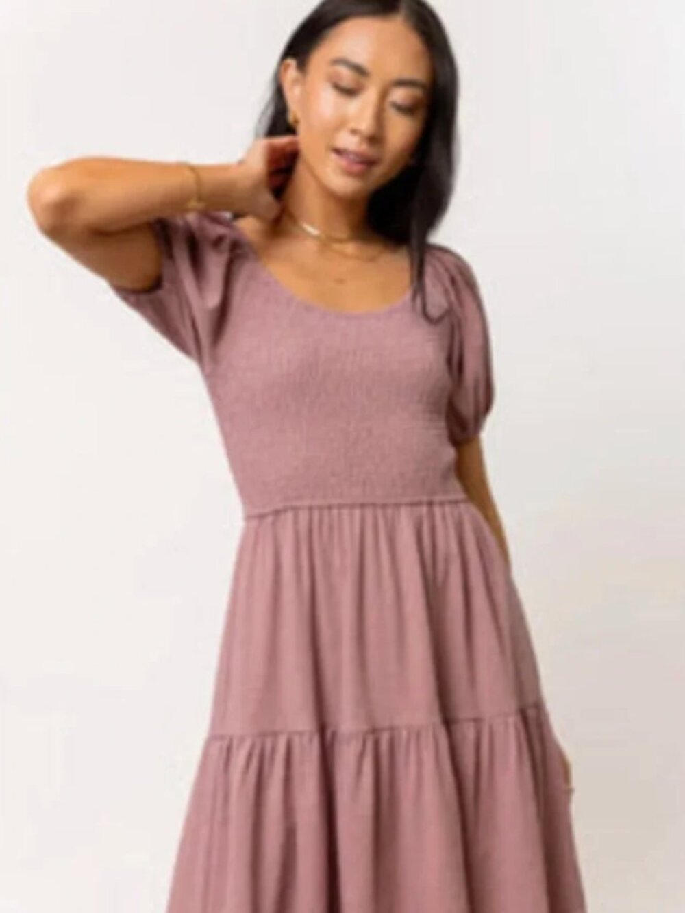 Bohme Lilac Tiered Dress- Size M